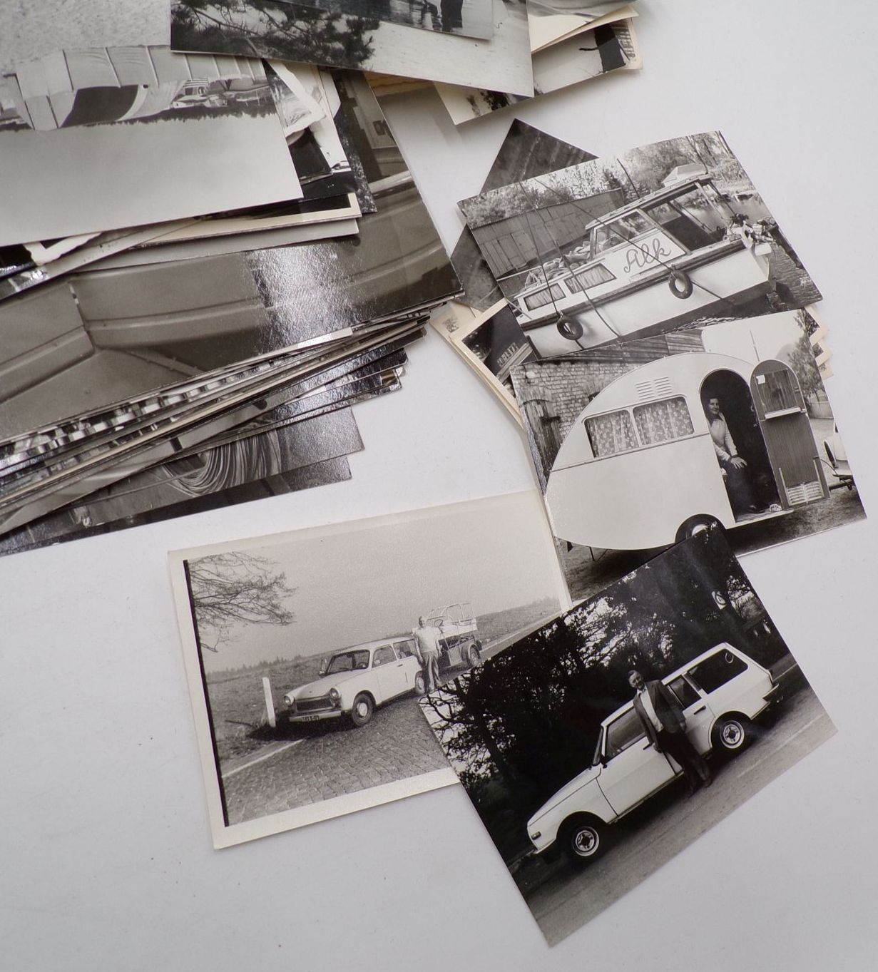 Foto Nachlass 2 Wk DDR Camping Boot Trabant Wartburg Filmrollen