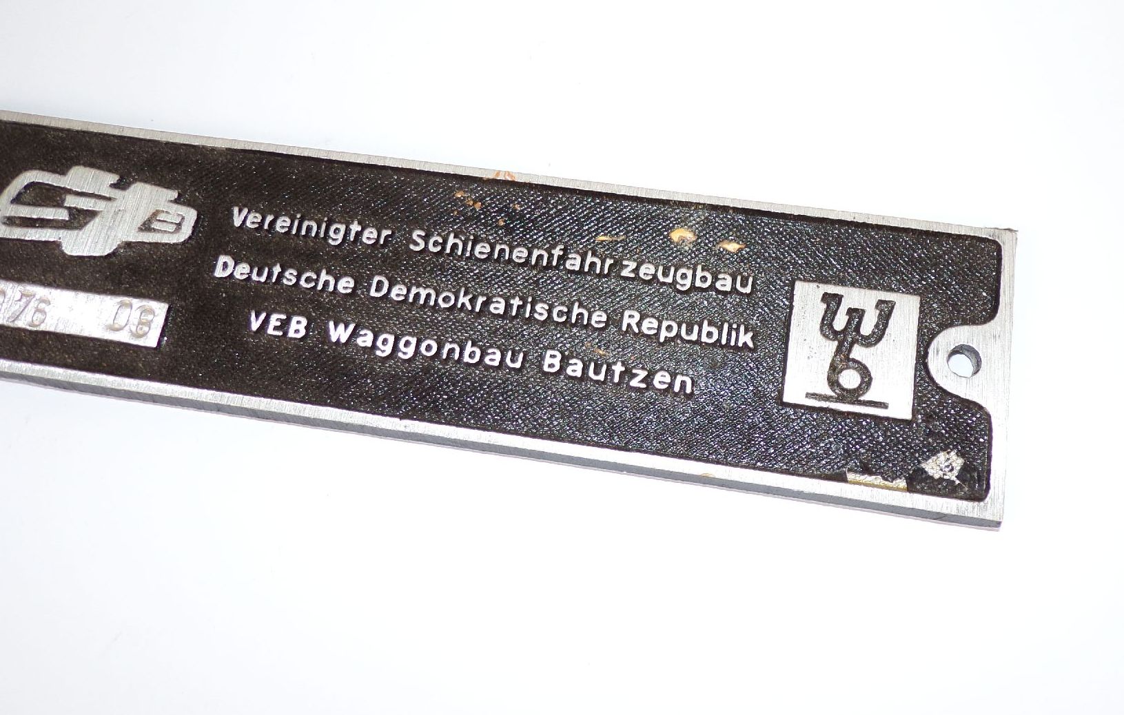 Altes Schild VEB Waggonbau Bautzen Schienenfahrzeugbau Eisenbahn Reichsbahn DDR