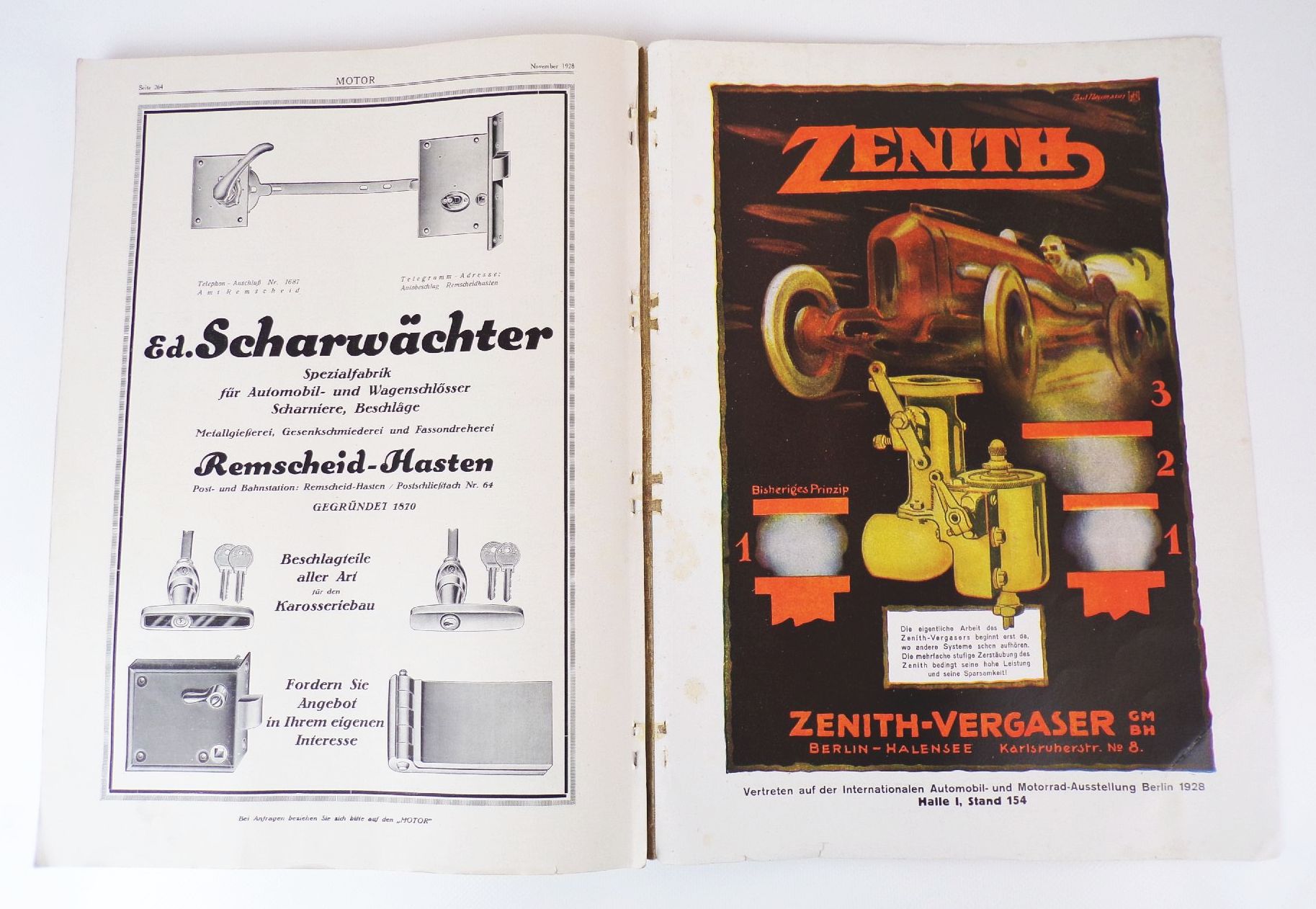 Motor Internationale Automobil und Motorrad Ausstellung 1928 Oldtimer 