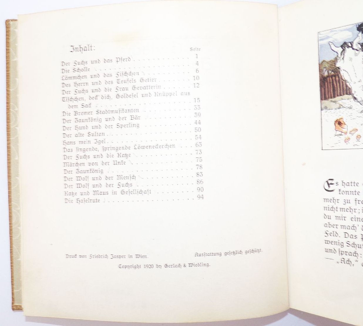 Kinder und Hausmärchen Gebrüder Grimm Gerlach Jugendbücherei 1920 Märchen