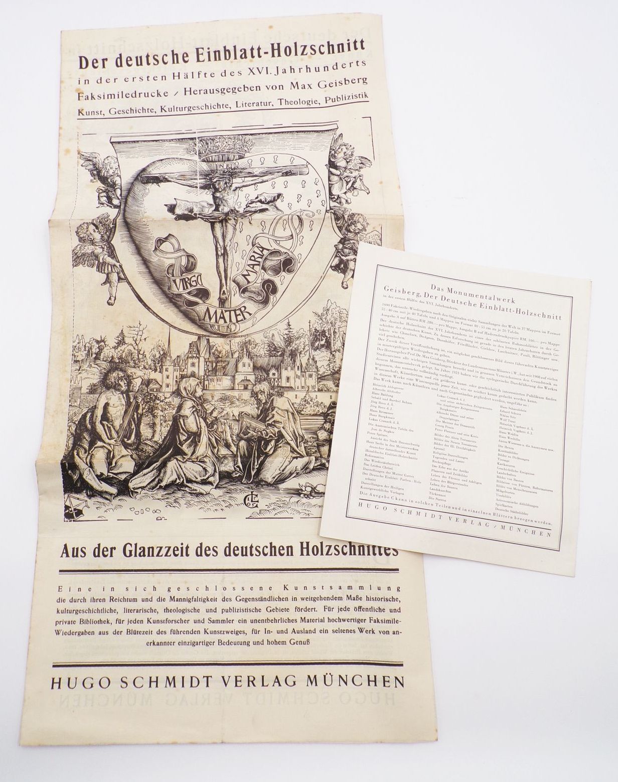 Hugo Schmidt München Der Deutsche Einblatt Holzschnitt Max Geisberg