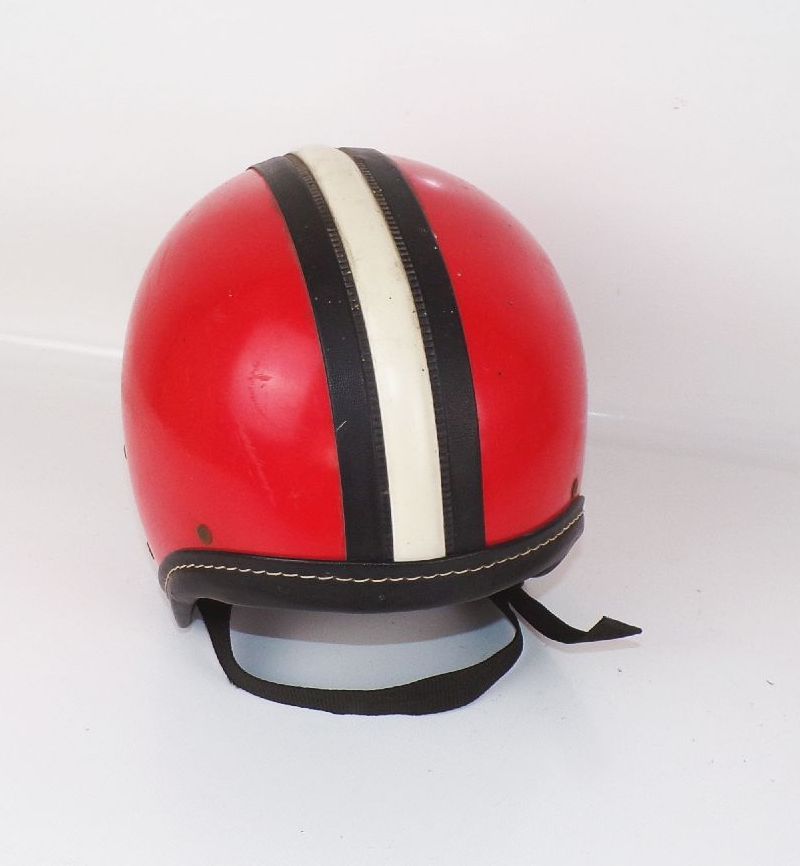 Halbschale Sturzhelm Mopedhelm Größe 55 /56 Sturzhelm Rot DDR 