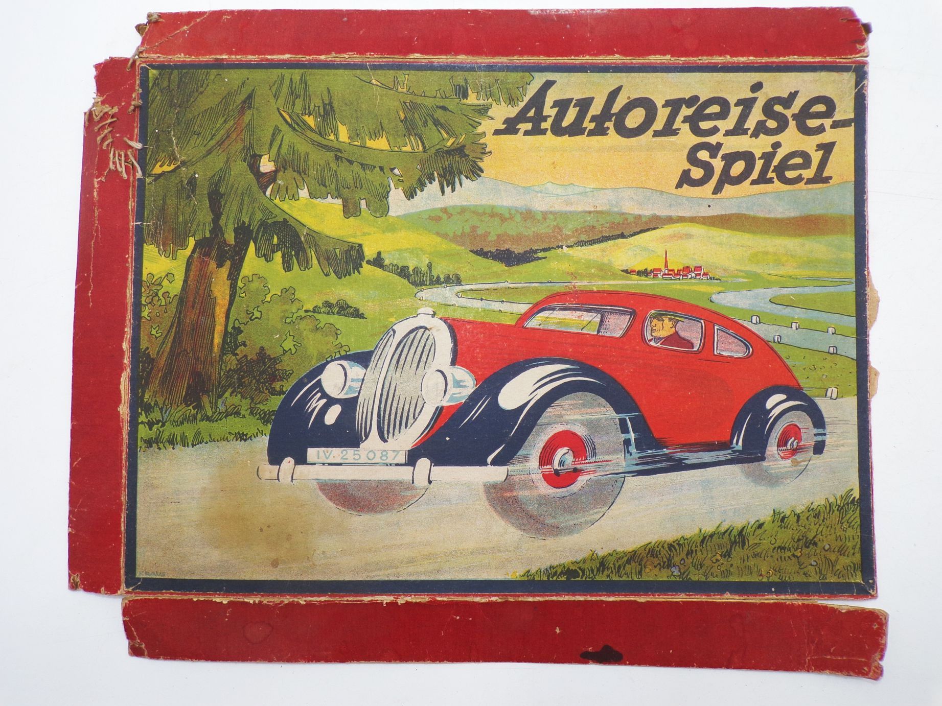Autoreise Spiel um 1930 Spielplan Autoreise Spiel um 1930 Spielplan