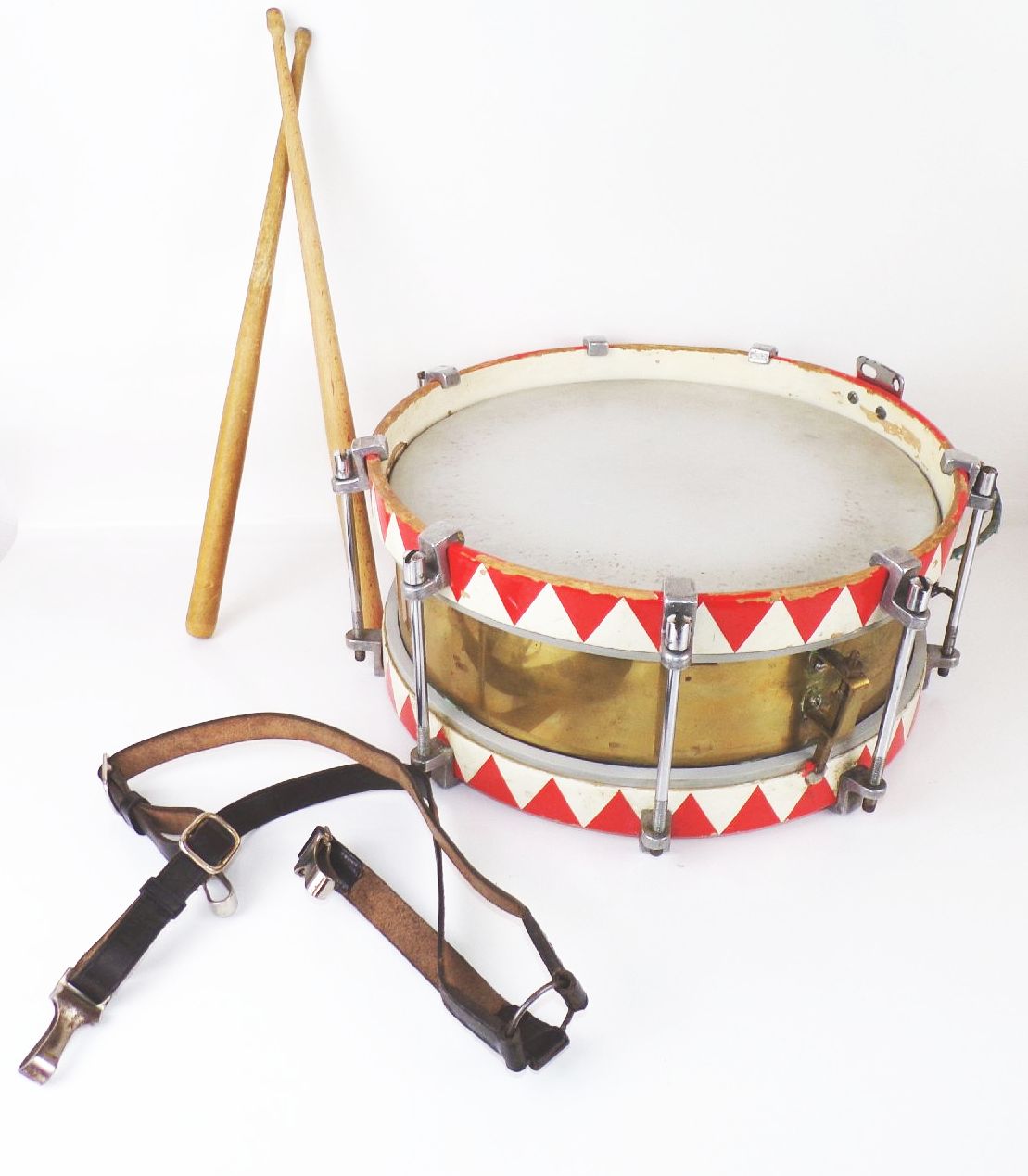 Alte Marschtrommel mit Zubehör Trommel 