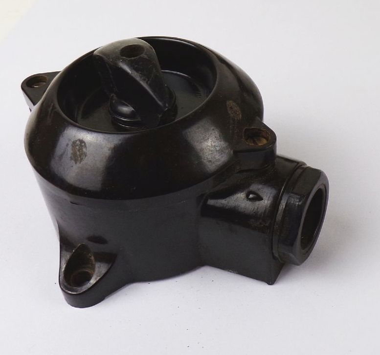 Alter Feuchtraum Drehschalter Wechselschalter Schwarz Bakelit Loft Industriedesign Alter Feuchtraum Drehschalter Wechselschalter Schwarz Bakelit Loft Industriedesign