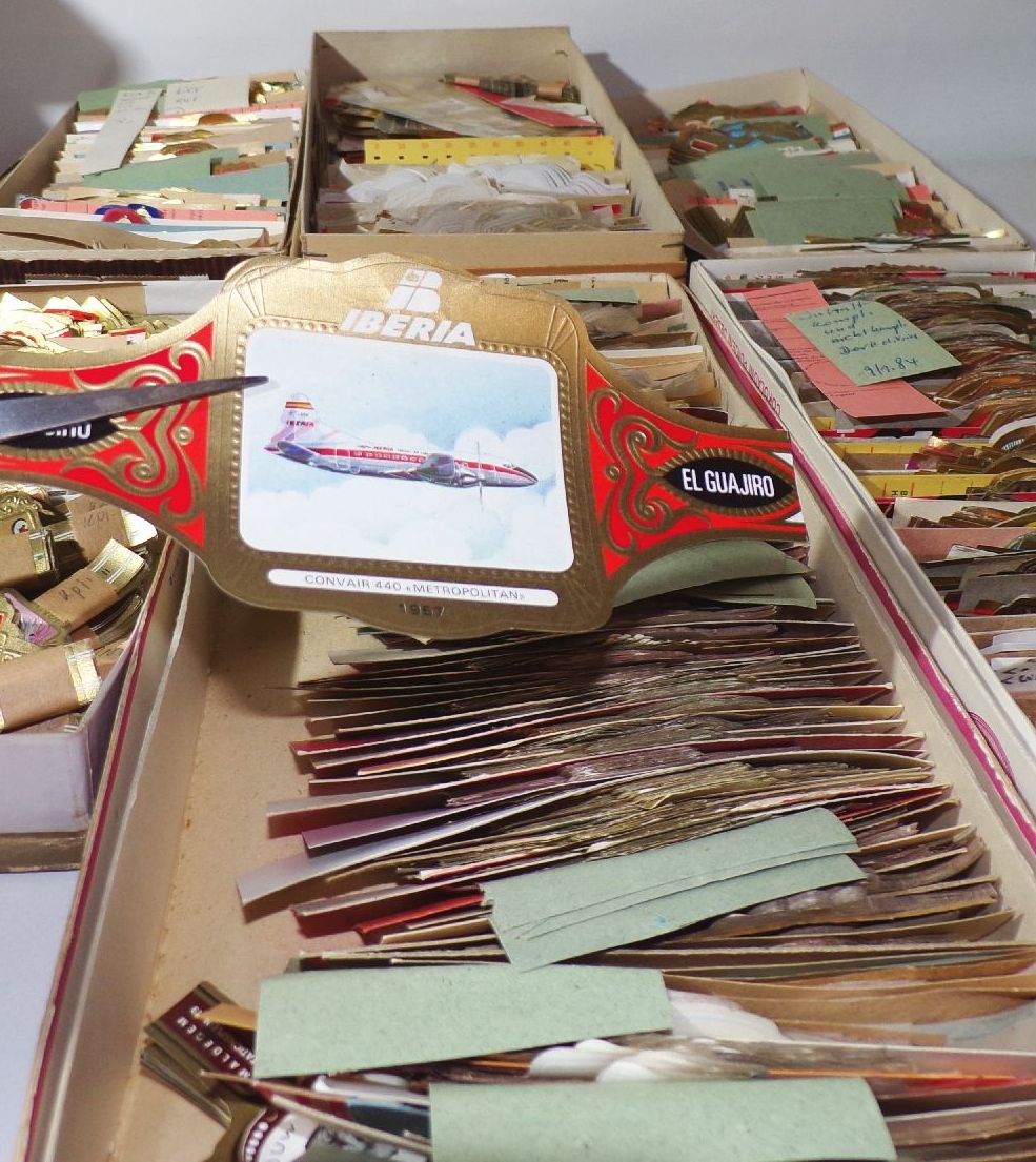 Großes Konvolut Zigarrenbauchbinden Bauchbinden Sammler Nachlass