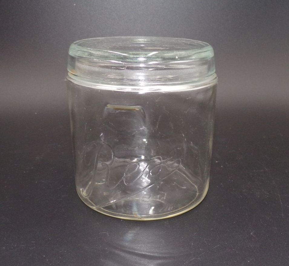 Altes Siemens Glas Einmachglas Vorratsglas Kompottglas Rex Einkochglas
