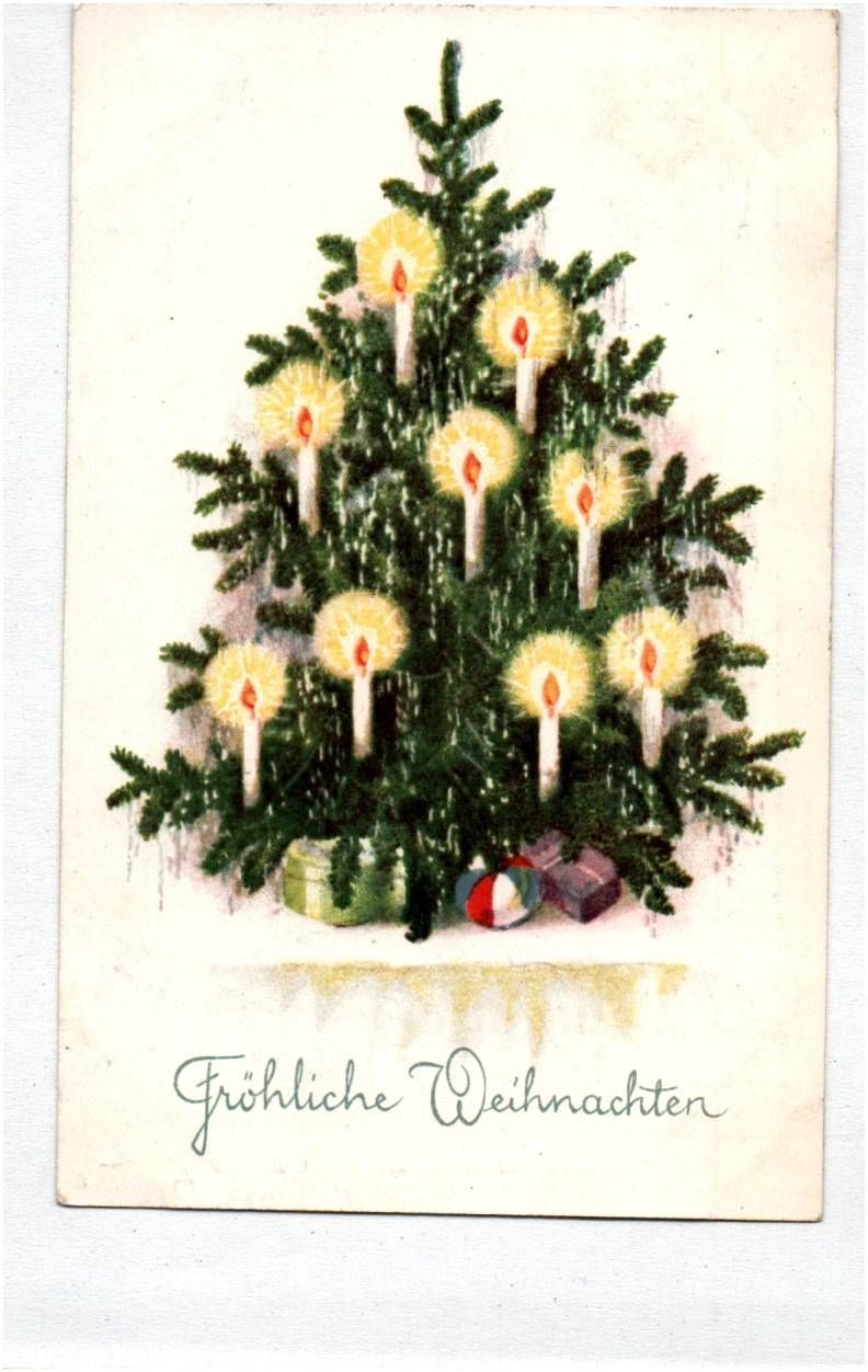 Ak geschmückter Christbaum Fröhliche Weihnachten 1928