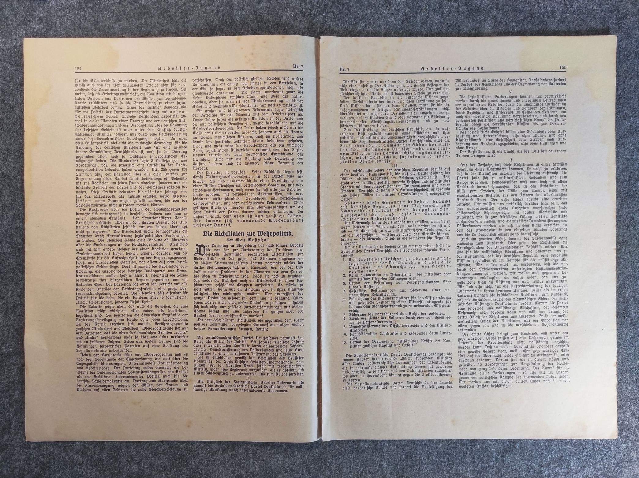 Monatsschrift Arbeiter Jugend 21 Jahrgang Nr 7 Zeitschrift Monatsschrift Arbeiter Jugend 21 Jahrgang Nr 7 Zeitschrift