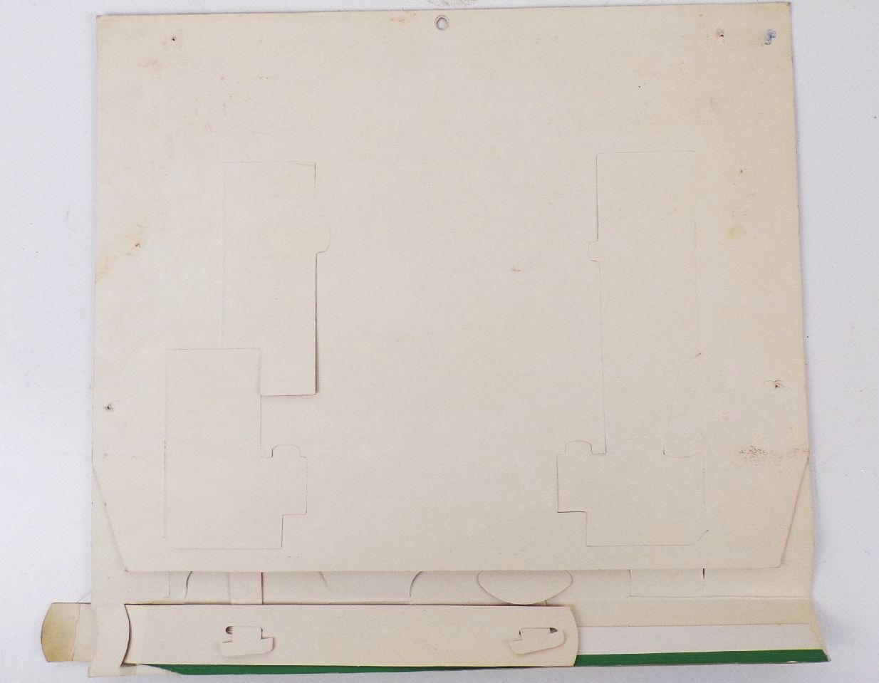 Alter Adventskalender Weihnachtsmann Automobil Kinder Retro Bildinhalt