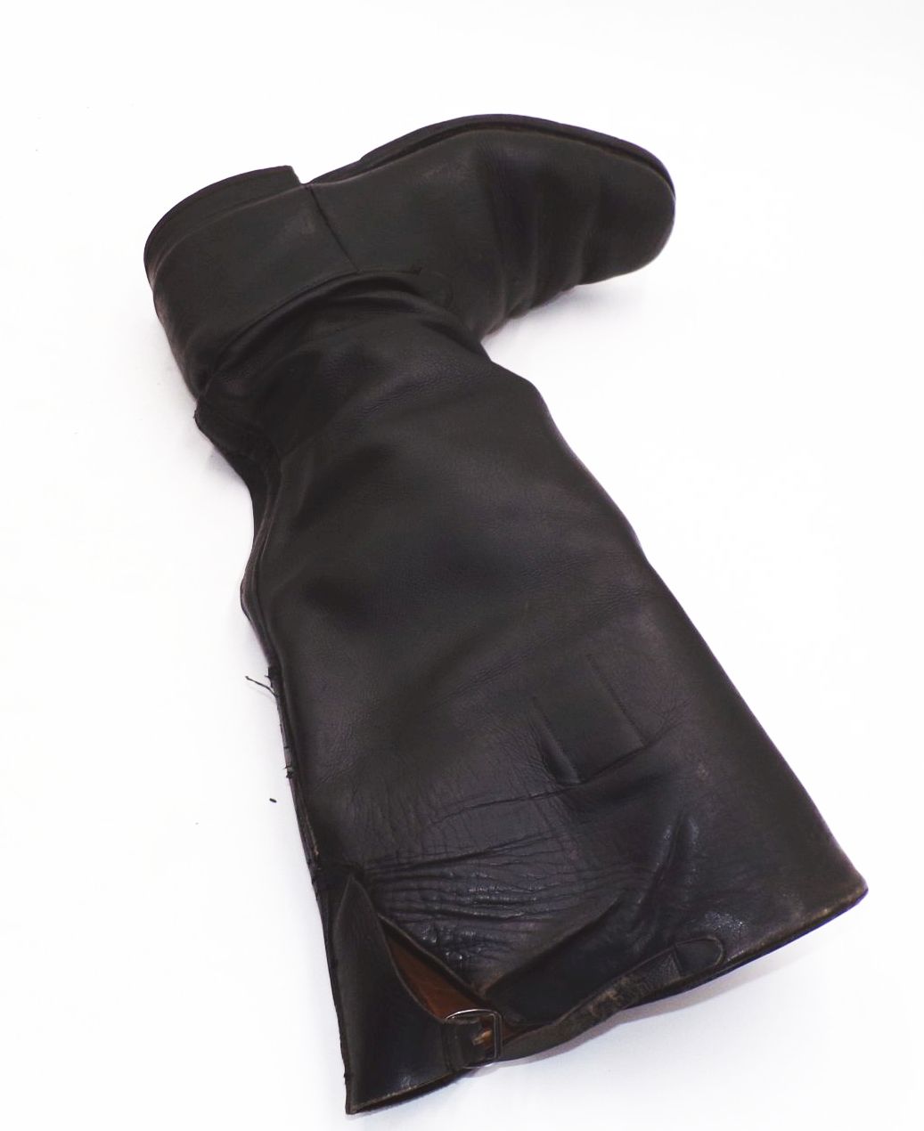 Alte Hassia Reiterstiefel Schwarz Lederstiefel Stiefel Größe 42 