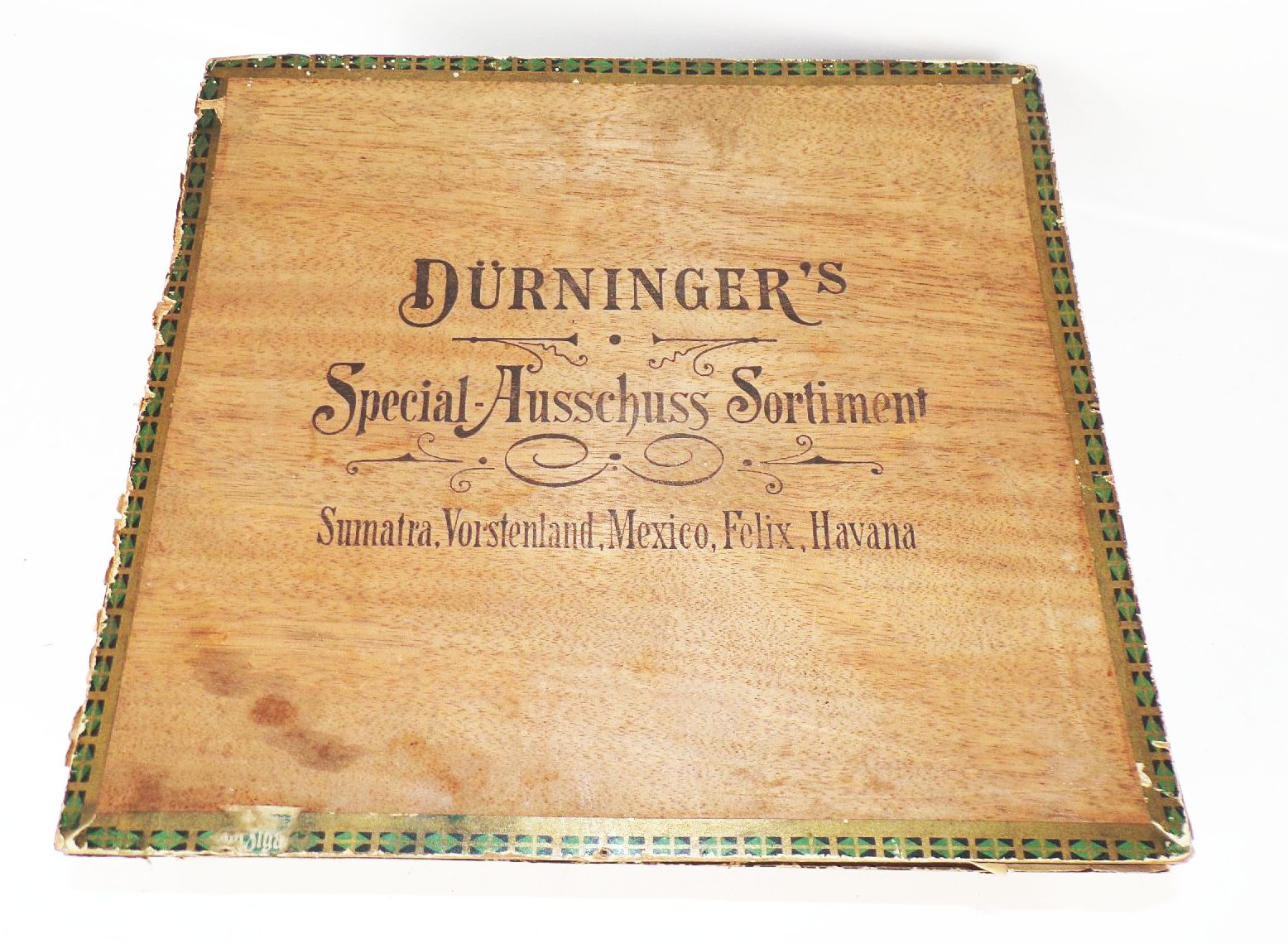 Alte Zigarrenkiste Dürninger Herrnhut Groß um 1930 