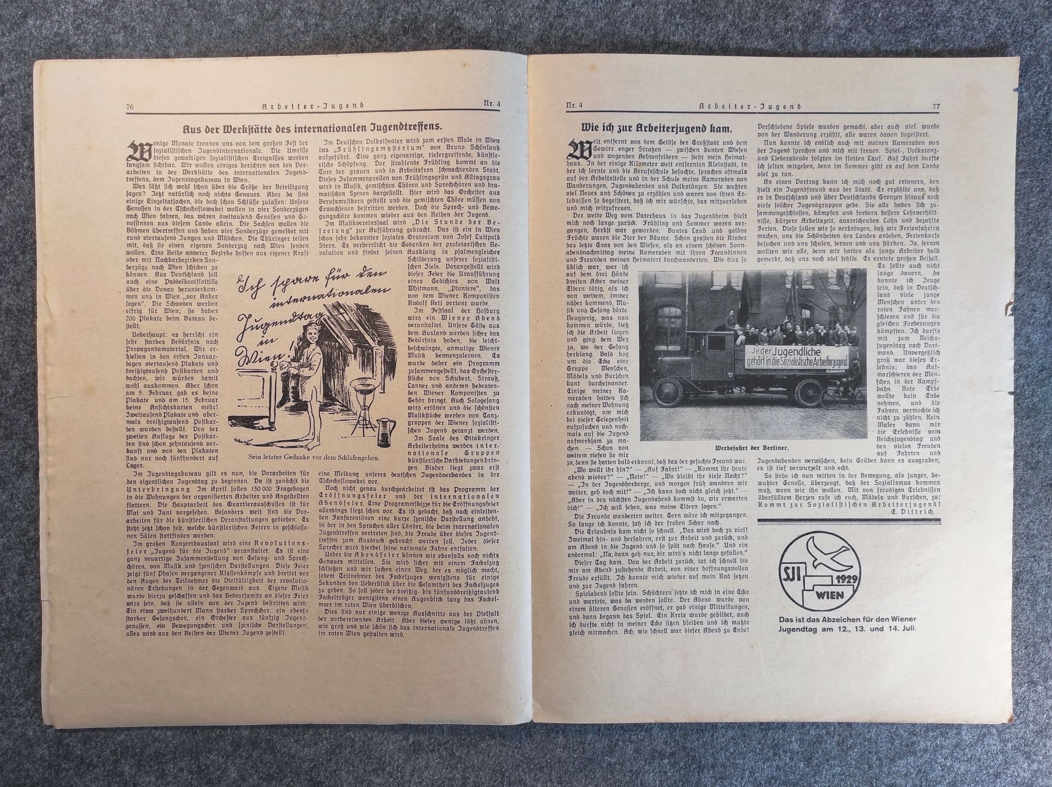 Monatsschrift Arbeiter Jugend 1929 Wegweiser zur Höhe Heft 4 Monatsschrift Arbeiter Jugend 1929 Wegweiser zur Höhe Heft 4