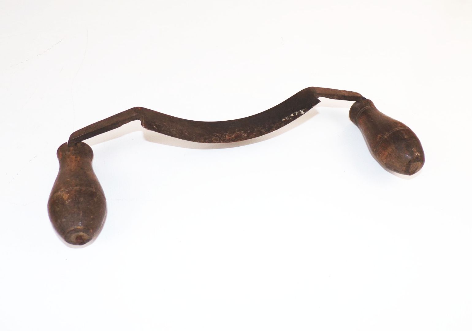 Altes gebogenes Schäleisen Zimmermann Werkzeug Ziehmesser Altes gebogenes Schäleisen Zimmermann Werkzeug Ziehmesser