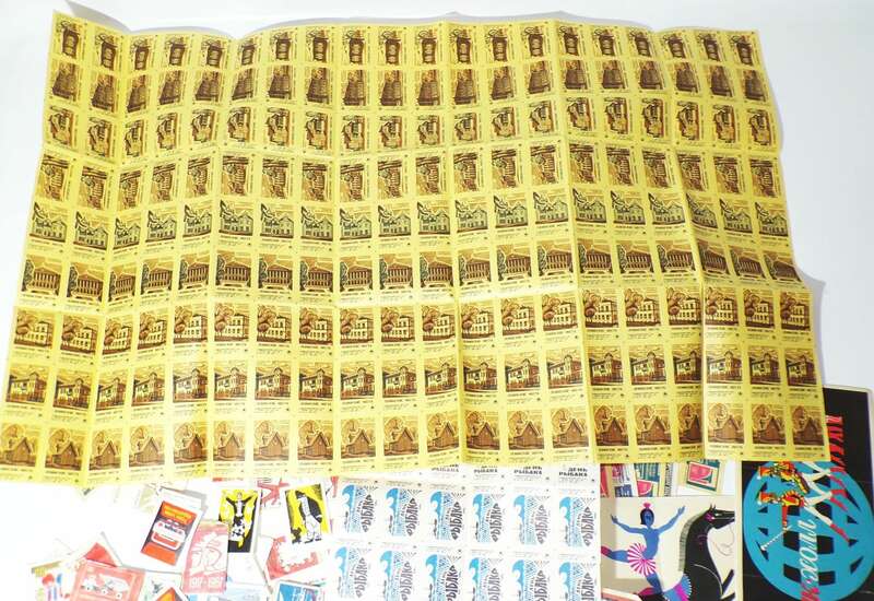 Konvolut Streichholzetiketten Russland Sowjetunion UdSSR 