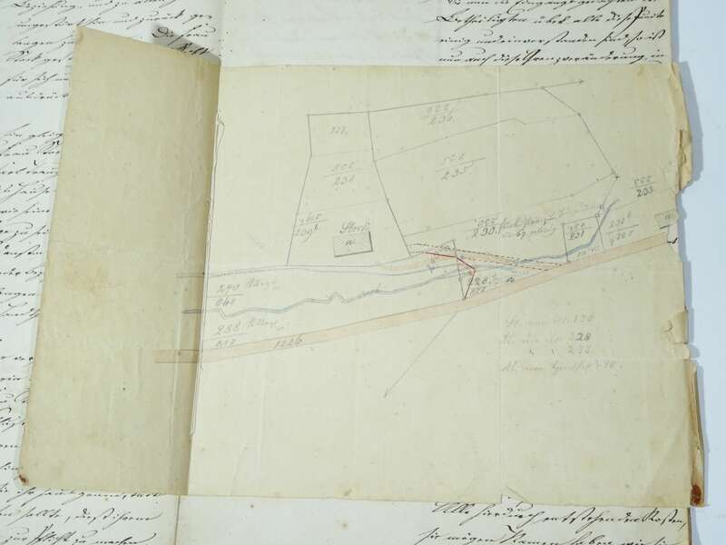 Akte Major Hannibal von Lüttichau Schloss Bärenstein Kaufvertrag 1879