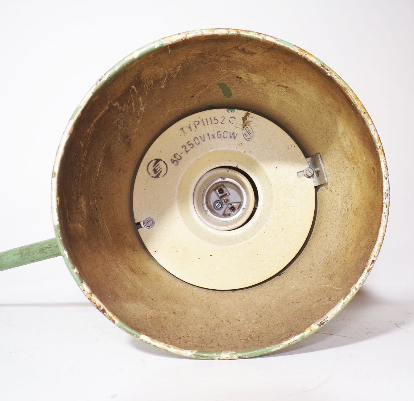 Alte Werkstattlampe Gelenklampe Grün Schalter E27 Lampe Leuchte Metalllampe 