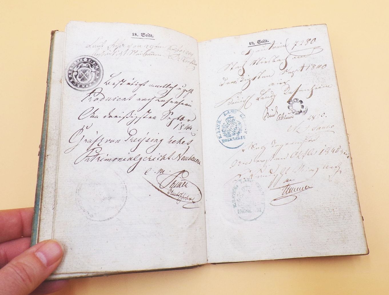 Wanderbuch Tirschenreuth Bayern 1841 Schlosser