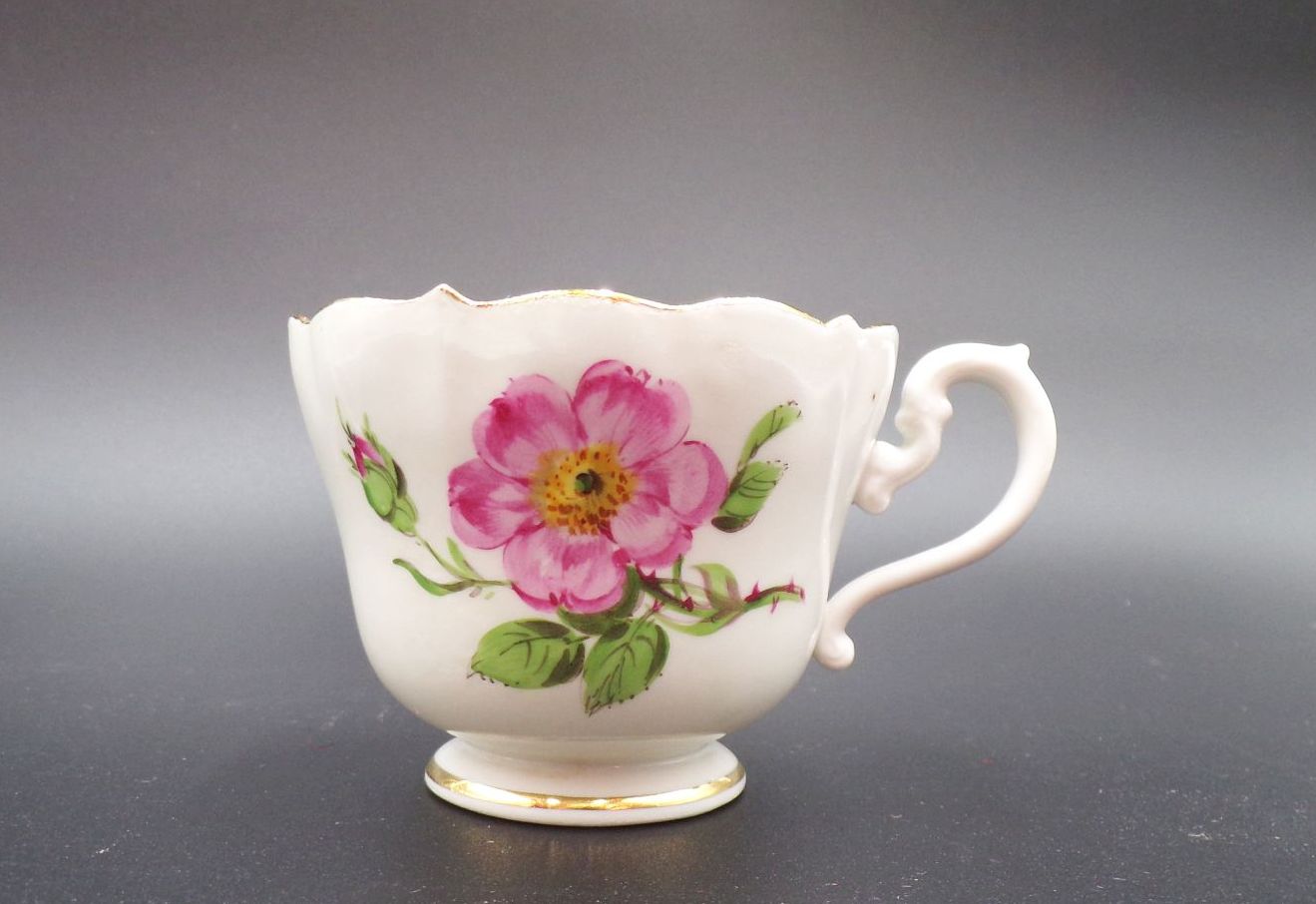 Meissen Porzellan Gedeck 3teilig wilde Rose Meissen Porzellan Gedeck 3teilig wilde Rose