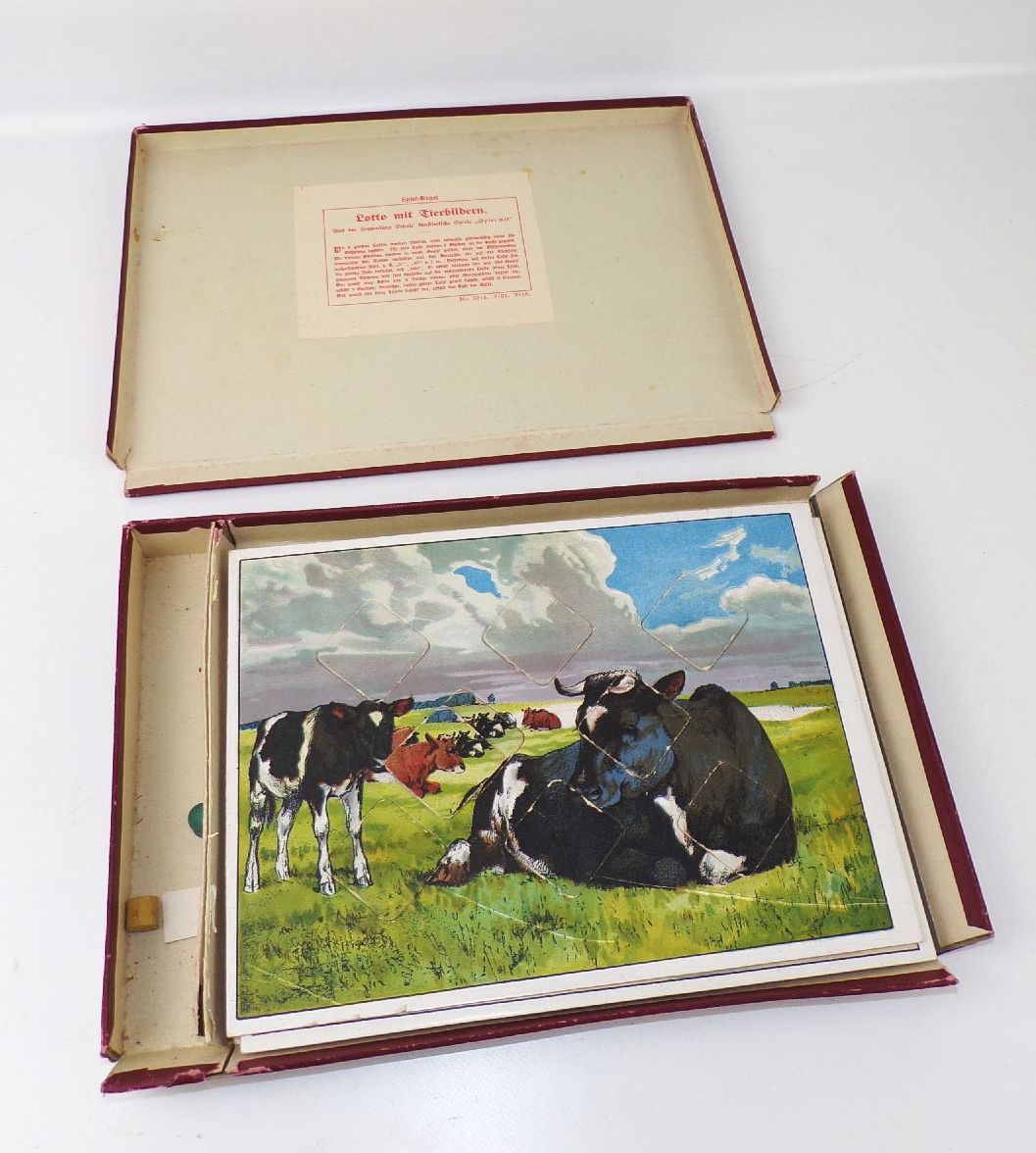 Tier Bilder Lotto Verlag Jos Scholz Mainz No 5119 Legespiel Puzzle