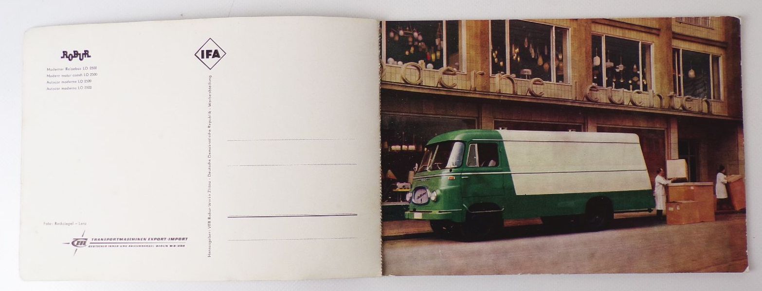 Robur Kraftfahrzeuge durch luftgekühlte Motoren überall und stets betriebssicher 