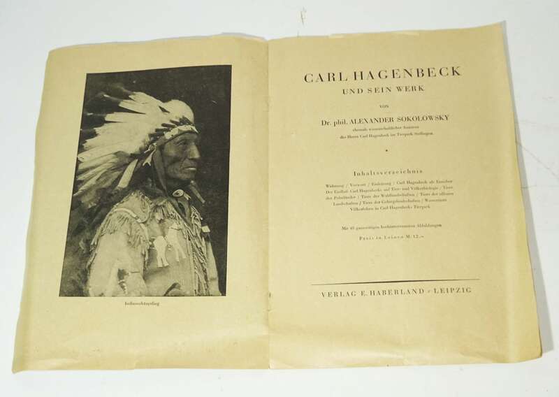 Prospekt Carl Hagenbeck und sein Werk von Dr Alexander Sokolowsky 