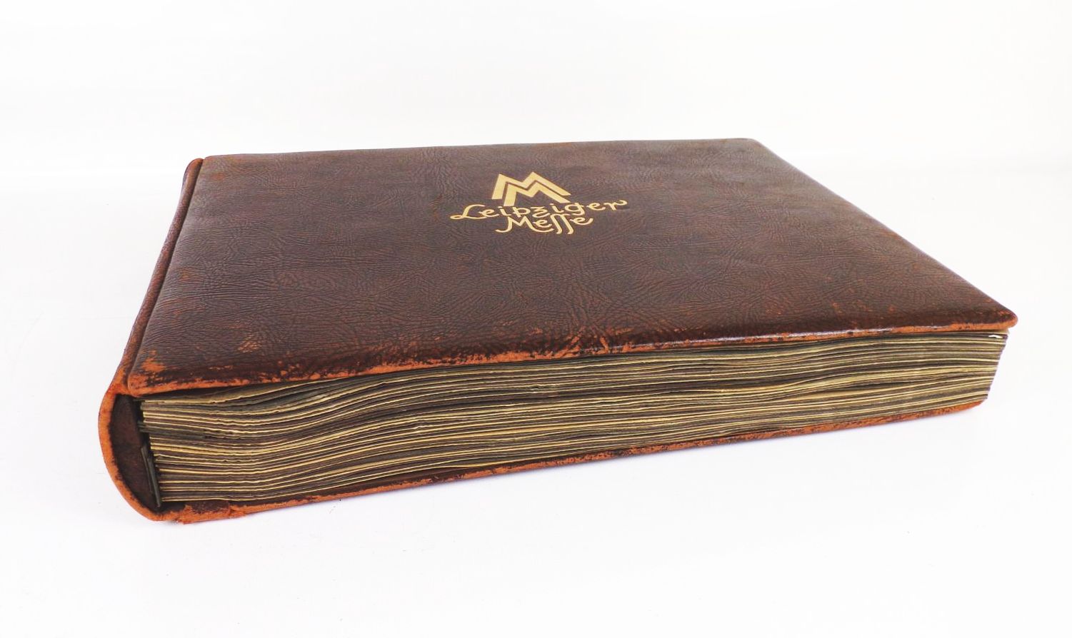 Prachtvolles Fotoalbum Leipziger Messe Ledereinband um 1930 Fotos Prachtvolles Fotoalbum Leipziger Messe Ledereinband um 1930 Fotos