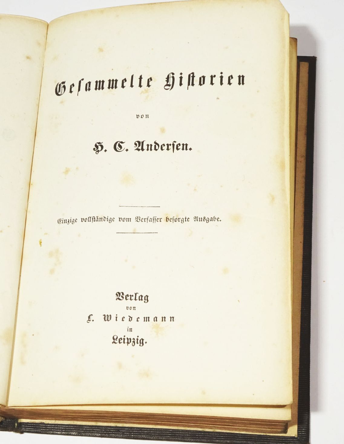 Gesammelte Historien von Hans Christian Andersen um 1860 