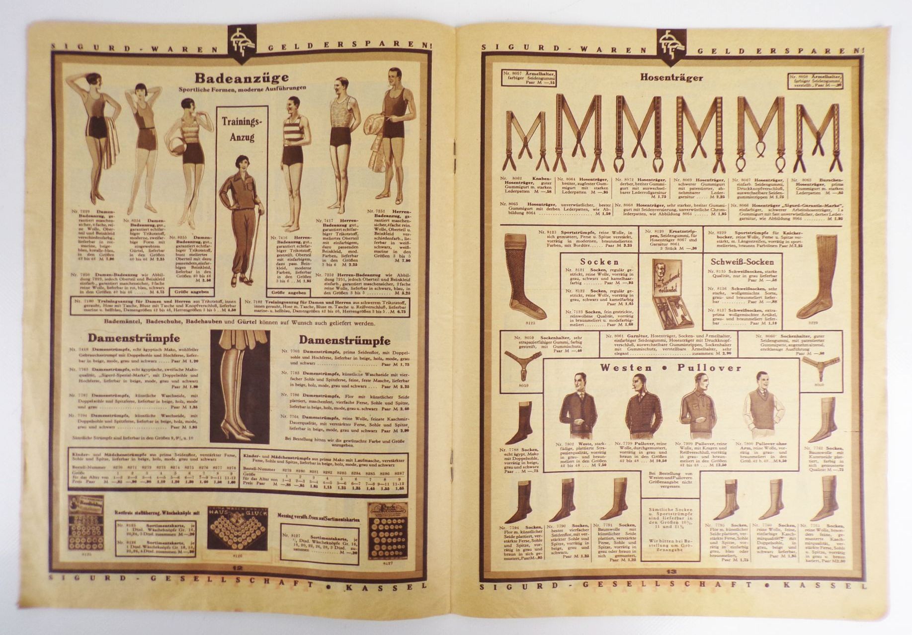 Katalog Sigurd Gesellschaft Kassel Bettwäsche Mode Tischdecken 1931 Katalog Sigurd Gesellschaft Kassel Bettwäsche Mode Tischdecken 1931