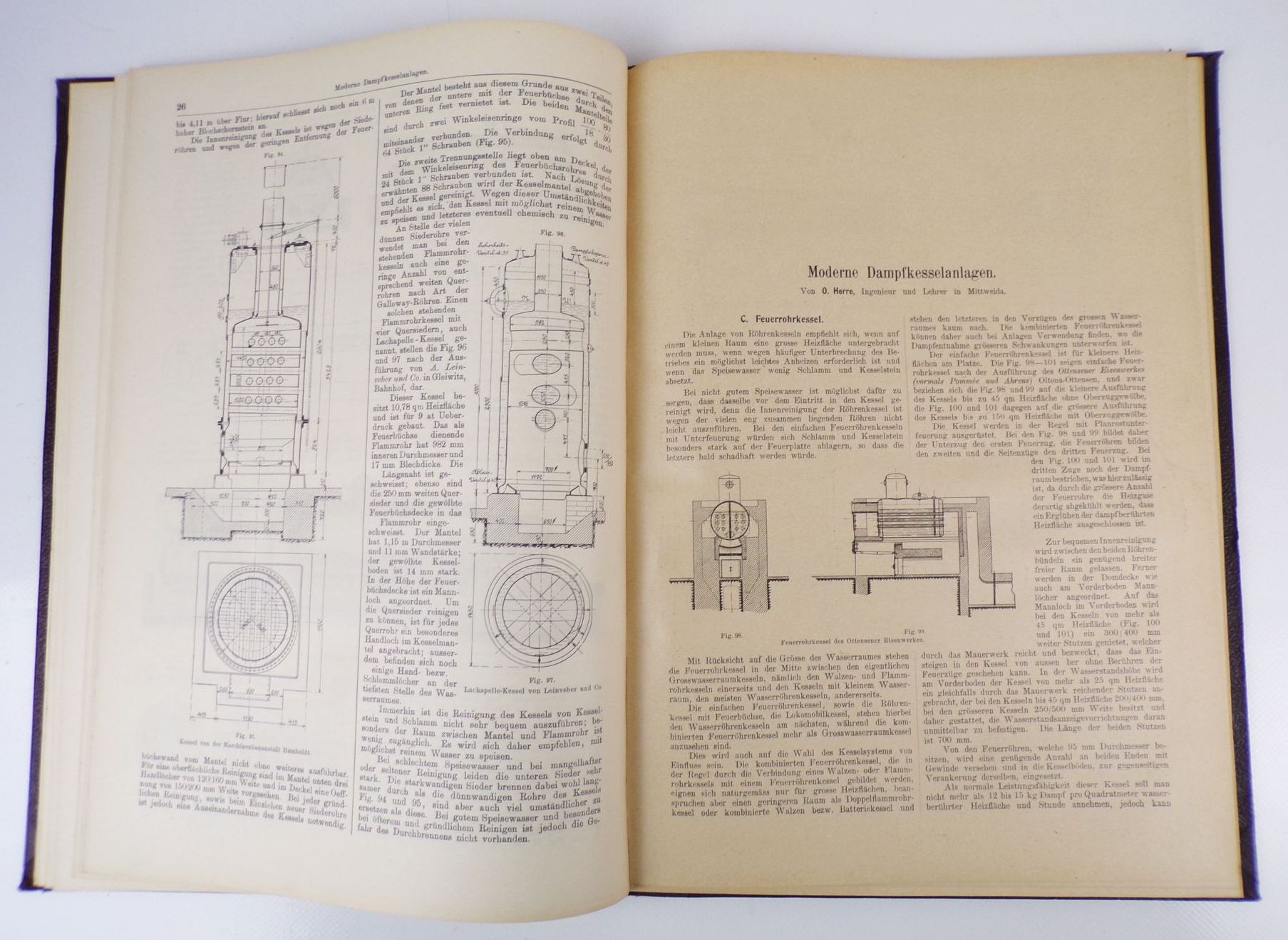 Dampfkesselanlagen Herre um 1900 Buch Dampfkesselanlagen Herre um 1900 Buch