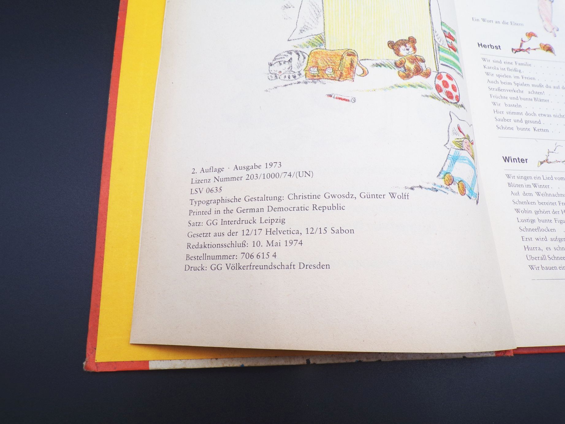 Bald bin ich ein Schulkind 1974 Witzlack Klemke 