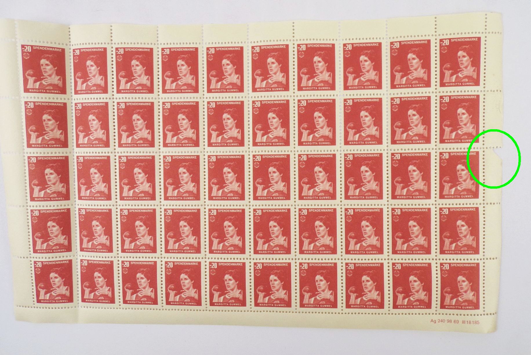 Spendenmarke Blöcke Margitta Gummel DTSB DDR Spendenmarke Blöcke Margitta Gummel DTSB DDR