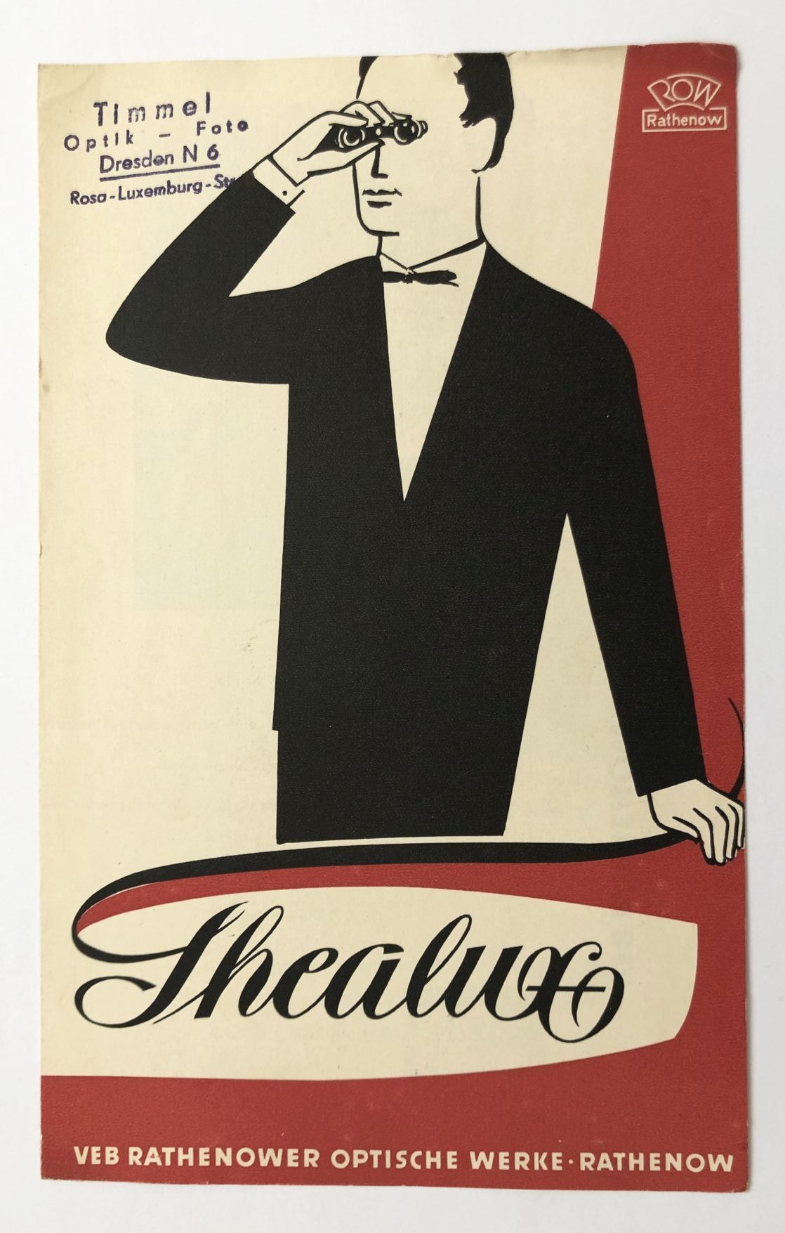 Thealux VEB Rathenower optische Werke Rathenow DDR 1959 Kamera Prospekt