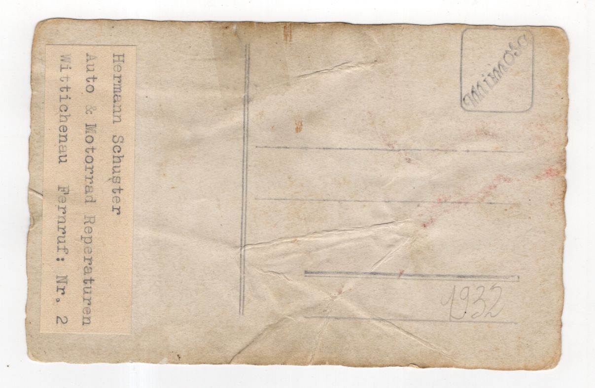 Foto Ak Fahrradladen Wittichenau 1932 Foto Ak Fahrradladen Wittichenau 1932