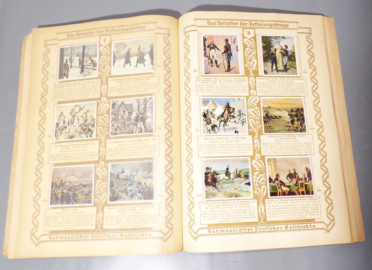 Ruhmesblätter Deutscher Geschichte Sammelbilderalbum Eckstein Dresden