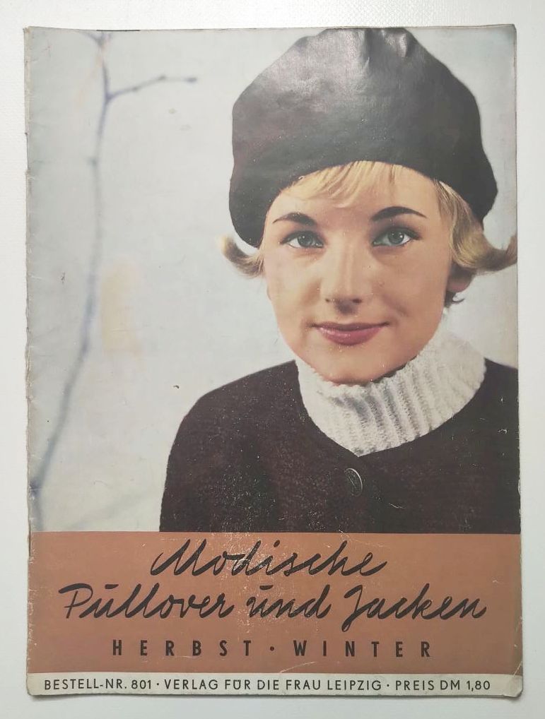 Mode Zeitschrift Nr 801 Herbst Winter Modische Pullover und Jacken
