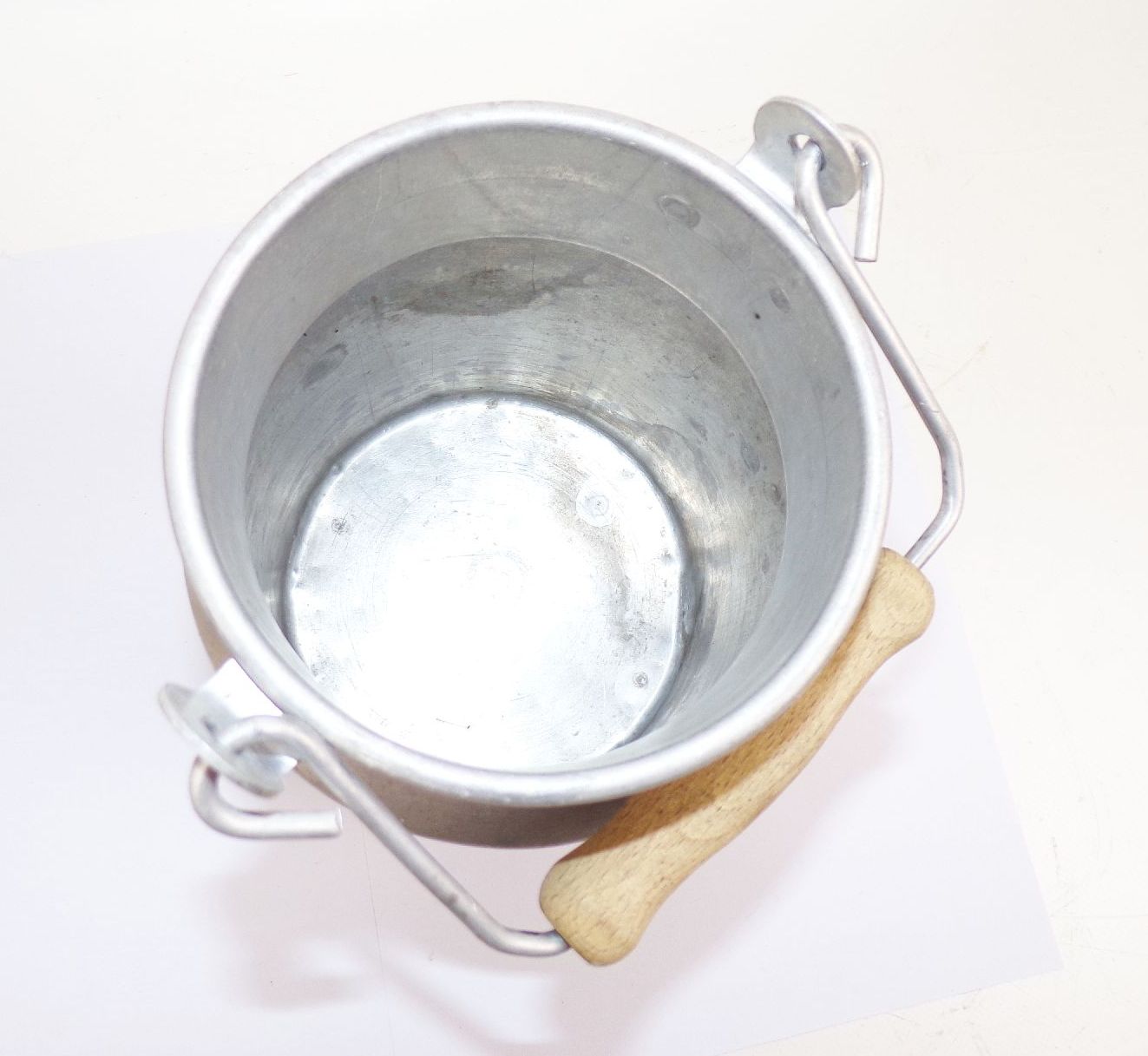 Vintage Milchkanne 2 Liter Alu Deko Garten Pflanzgefäß 