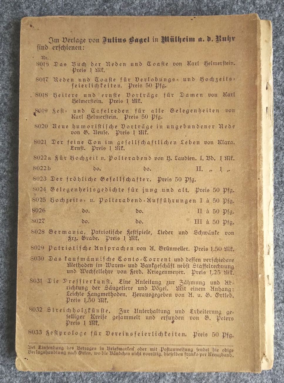 Altes Taschenbuch Die Kunst des Bauchredens von G. Peters Altes Taschenbuch Die Kunst des Bauchredens von G. Peters