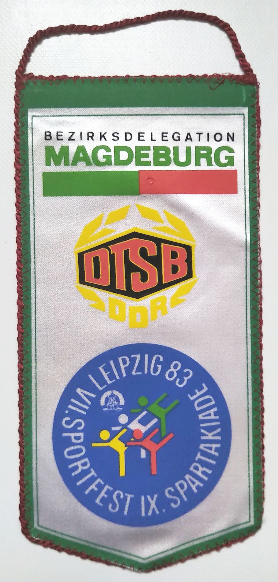 Wimpel Bezirksdelegation Magdeburg DTSB DDR