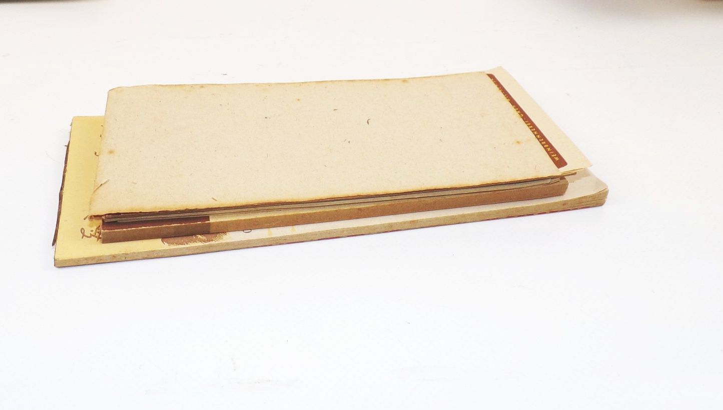 Bier Spirituosen Reklame Hünlich Wilthen und Wernesgrüner Pilsner Notizblock