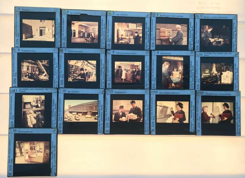 Foto Lehrmaterial Glasdias Länder Lehrmittel Sowjetunion DDR Deutschland Dias