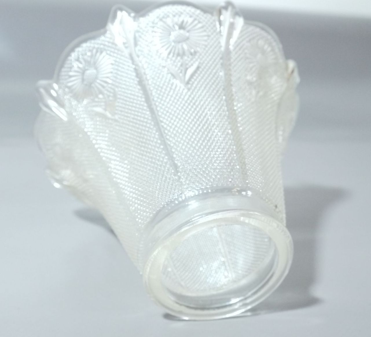 Glas Lampenschirm altes Lampenglas Blume Ersatzglas