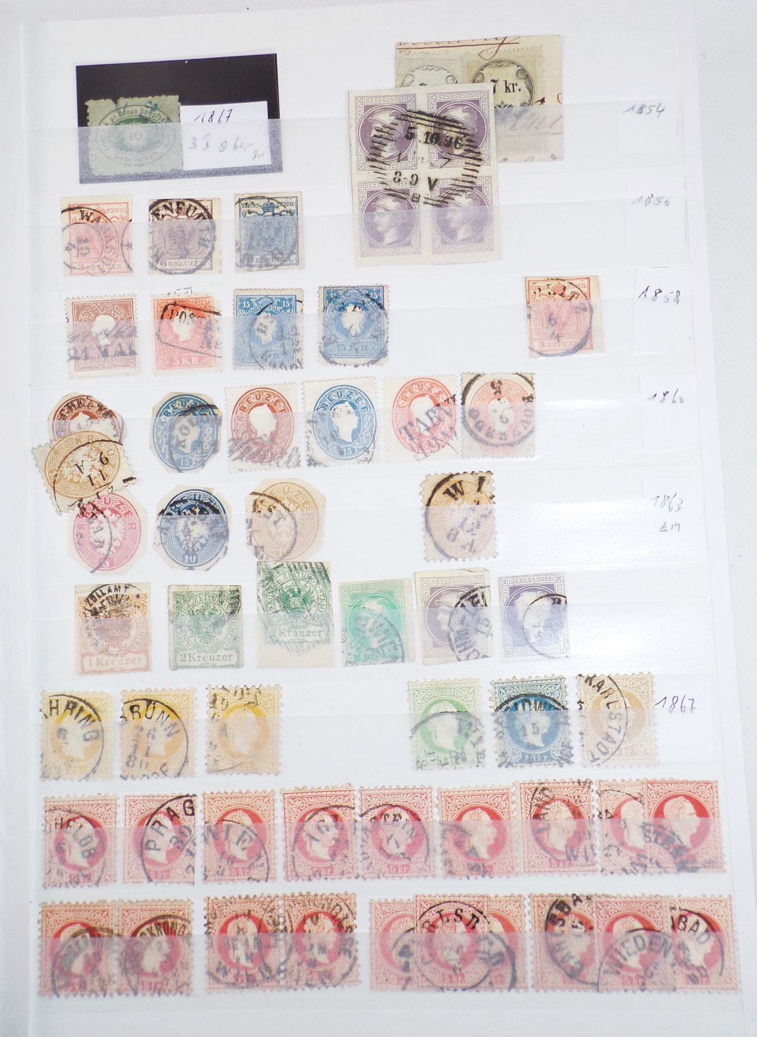 Österreich Briefmarken ab 1854 Austria aus Nachlass