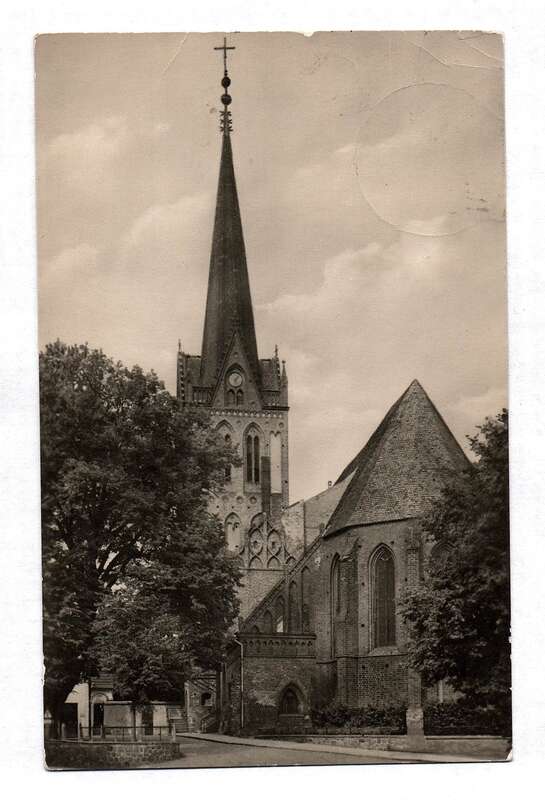 Ak Bad Freienwalde Oder Nikolai-Kirche DDR 1952