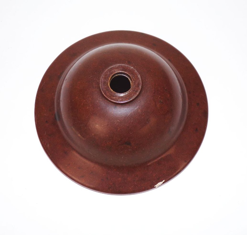 Bakelit Deckenrose Lampenersatzteil braun Baldachin Wandstück 