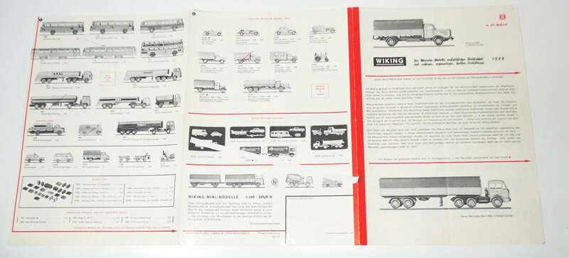 Preisliste 1975 Wiking Verkehrsmodelle 