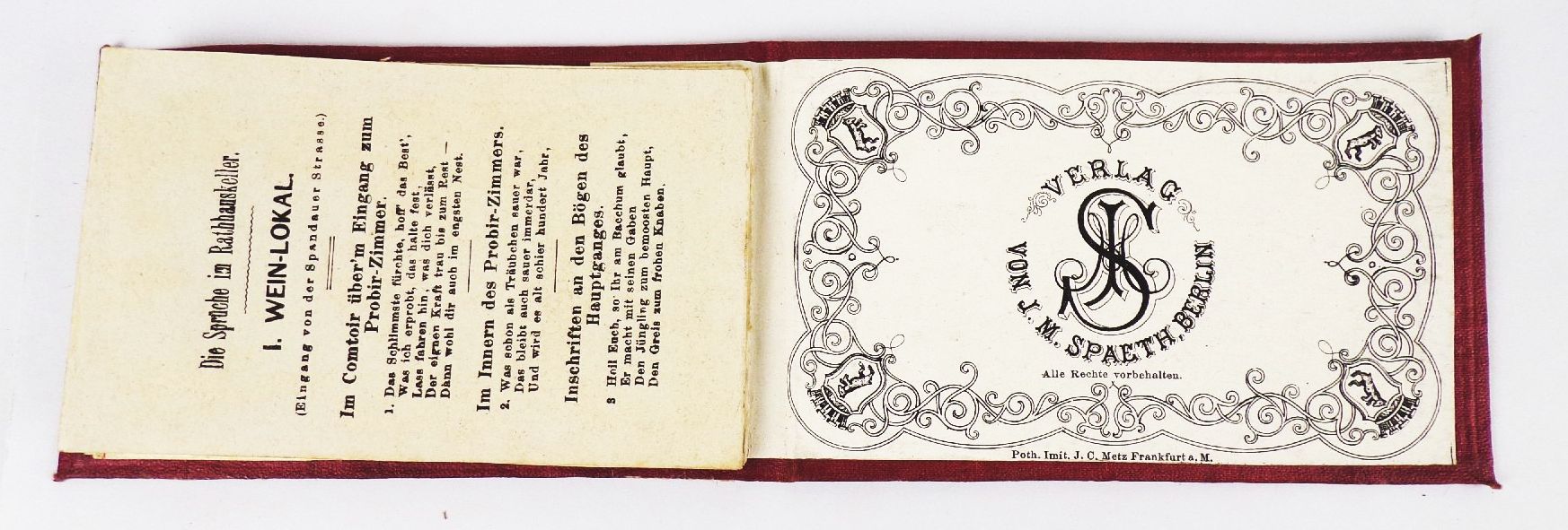 Erinnerung an Berlin Das Rathaus um 1890 Leporello Erinnerung an Berlin Das Rathaus um 1890 Leporello