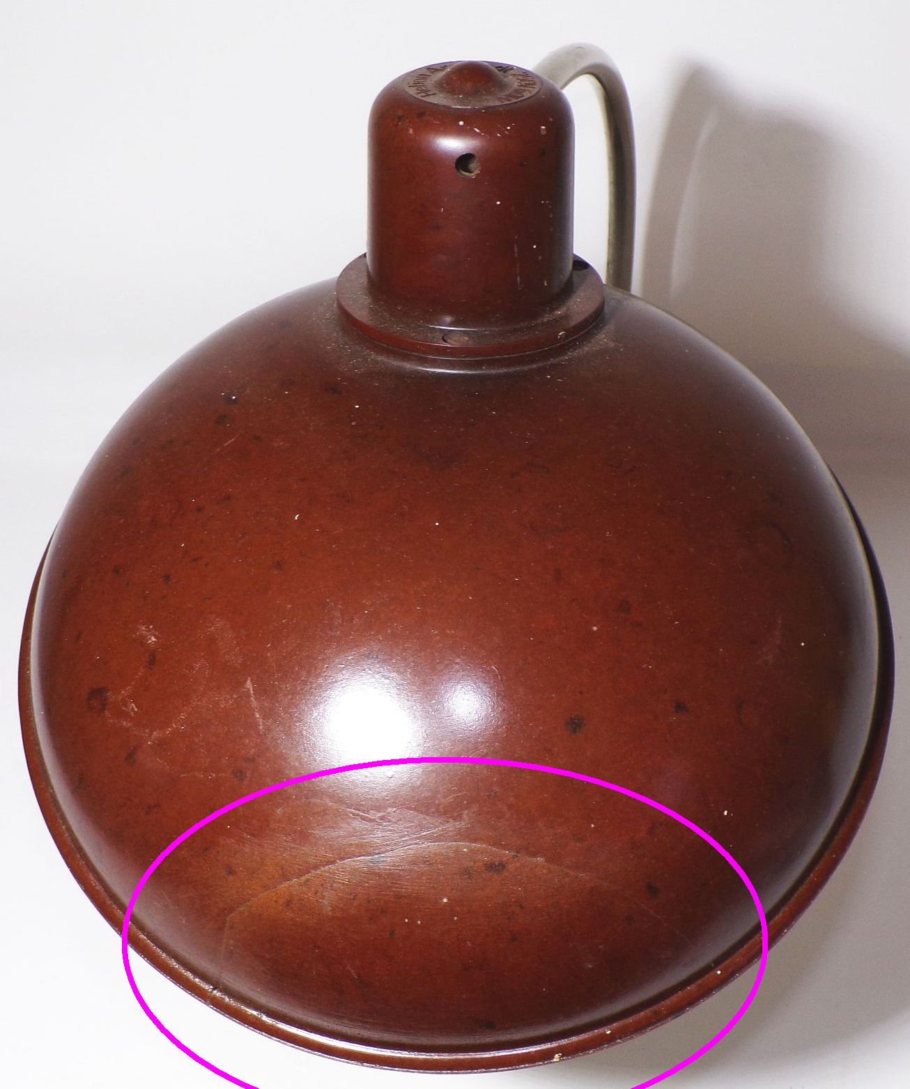 Alte Schreibtischlampe Bakelit Bauhaus Art Deco defekt