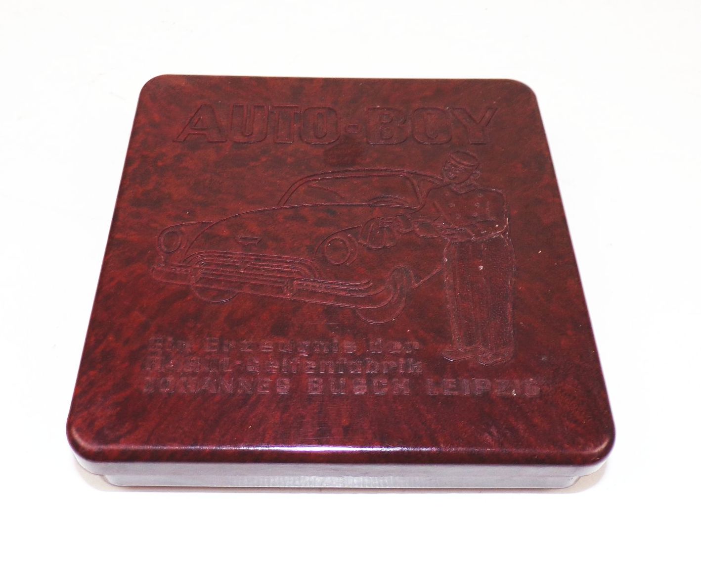 Auto Boy Bakelitdose Habul Busch Leipzig 1950er Wartburg Sachsenring Oldtimer 