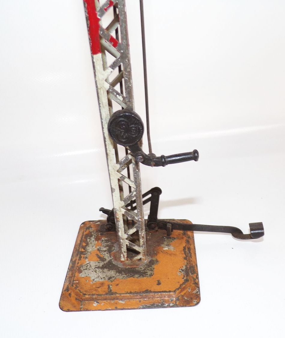 Altes Bing Eisenbahn Signal Spur 1 Blechspielzeug Petroleumlaternen 